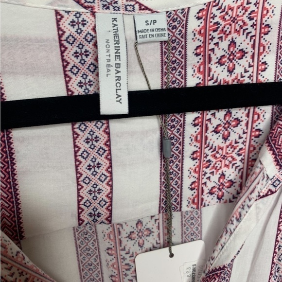 NWT Katherine Barclay Long Sleeve Boho Flowy Top Size Small - Picture 3 of 11